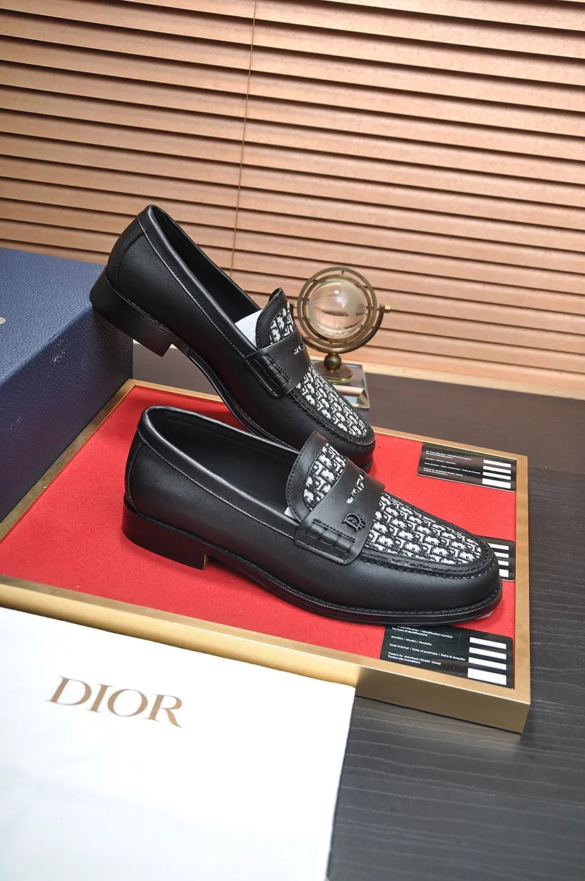 Men's shoes 💰560💶[Dior] (water-dyed cowhide lining) Dior original 1:1 high-quality factory, imported original materials, imported raw cowhide, water-dyed cowhide lining, original TPU outsole, code number: 38-44